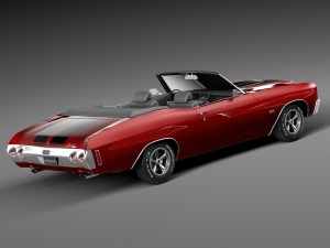 Chevrolet Chevelle SS Convertible 1971 3D Model