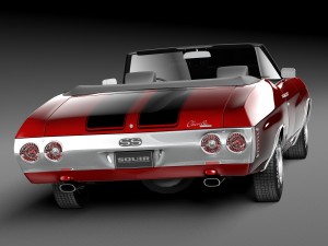 Chevrolet Chevelle SS Convertible 1971 3D Model