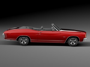 Chevrolet Chevelle SS Convertible 1971 3D Model