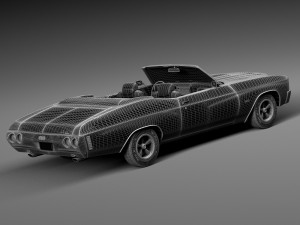 Chevrolet Chevelle SS Convertible 1971 3D Model