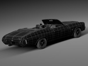 Chevrolet Chevelle SS Convertible 1971 3D Model
