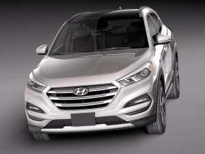 Hyundai Tucson 2016 Lowpoly 3D Model