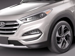 Hyundai Tucson 2016 Lowpoly 3D Model