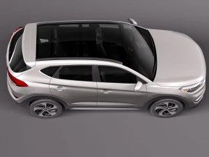 Hyundai Tucson 2016 Lowpoly 3D Model