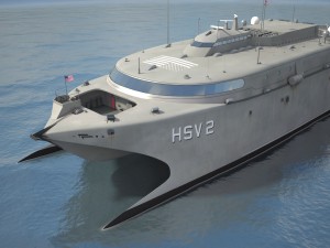 US Navy HSV-2 Swift Ship Modello 3D