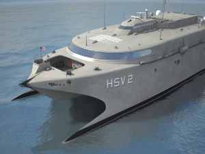 US Navy HSV-2 Swift Ship 3D Model