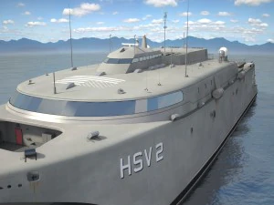 US Navy HSV-2 Swift Ship 3D Model