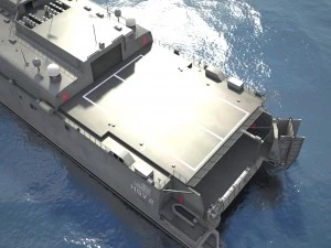 US Navy HSV-2 Swift Ship 3D Model