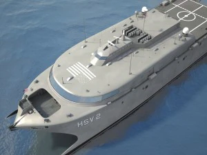 US Navy HSV-2 Swift Ship 3D Model