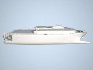 US Navy HSV-2 Swift Ship Modello 3D