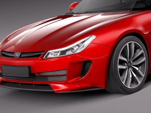 Generic Coupe 2015 Lowpoly 3D मॉडल