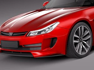 Generic Coupe 2015 Lowpoly 3D Model