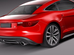 Generic Coupe 2015 Lowpoly 3D मॉडल