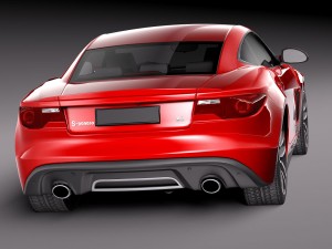Generic Coupe 2015 Lowpoly 3D मॉडल