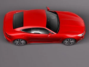 Generic Coupe 2015 Lowpoly 3D Model