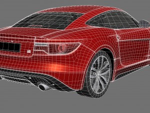 Generic Coupe 2015 Lowpoly 3D मॉडल