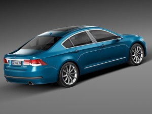 Generic Luxury Sedan 2016 Model 3D