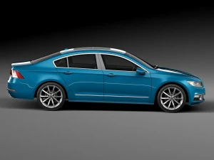 Generic Luxury Sedan 2016 3D Model
