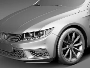 Generic Luxury Sedan 2016 3D Model