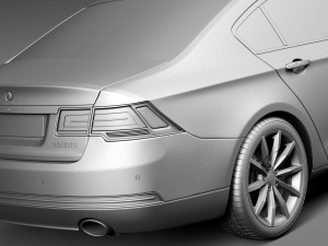 Generic Luxury Sedan 2016 Model 3D