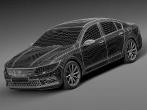 Generic Luxury Sedan 2016 3D Model