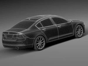 Generic Luxury Sedan 2016 3D Model