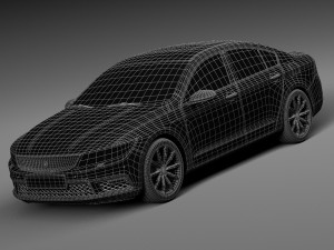 Generic Luxury Sedan 2016 Model 3D