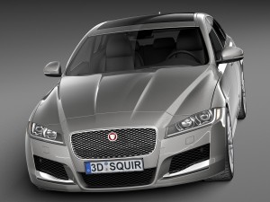 Jaguar XF 2016 Bixenon 3D Model
