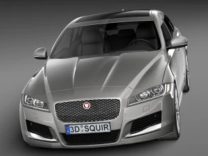 Jaguar XF 2016 Bixenon 3D Model