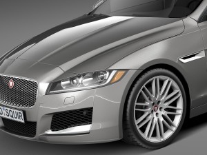 Jaguar XF 2016 Bixenon 3D Model