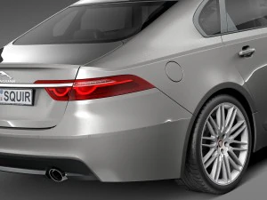 Jaguar XF 2016 Bixenon 3D Model