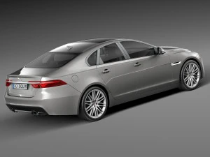 Jaguar XF 2016 Bixenon 3D Model
