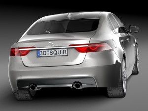 Jaguar XF 2016 Bixenon 3D Model