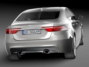 Jaguar XF 2016 Bixenon 3D Model