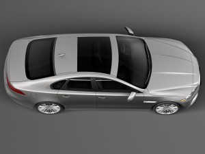 Jaguar XF 2016 Bixenon 3D Model