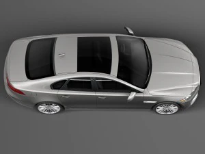 Jaguar XF 2016 Bixenon 3D Model