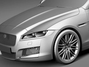 Jaguar XF 2016 Bixenon 3D Model