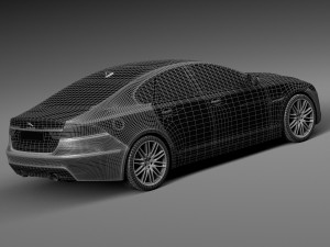 Jaguar XF 2016 Bixenon 3D Model