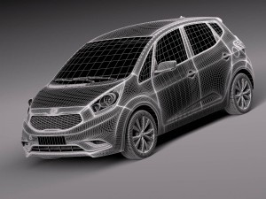 Kia Venga 2016 3D मॉडल