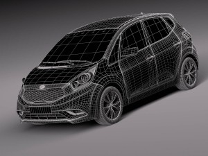 Kia Venga 2016 3D मॉडल