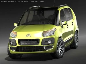 Citroen C3 Picasso 2009 3D Model