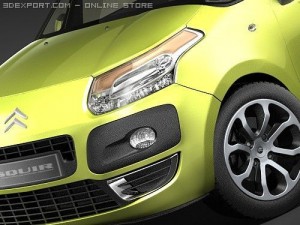 Citroen C3 Picasso 2009 3D Model