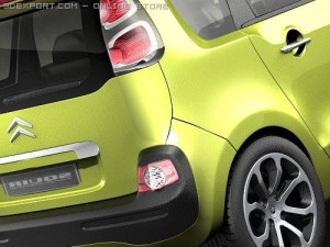 Citroen C3 Picasso 2009 3D Model