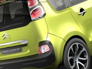 Citroen C3 Picasso 2009 3D Model