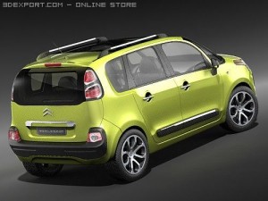 Citroen C3 Picasso 2009 3D Model