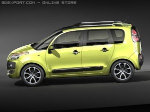 Citroen C3 Picasso 2009 3D Model