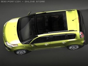 Citroen C3 Picasso 2009 3D Model