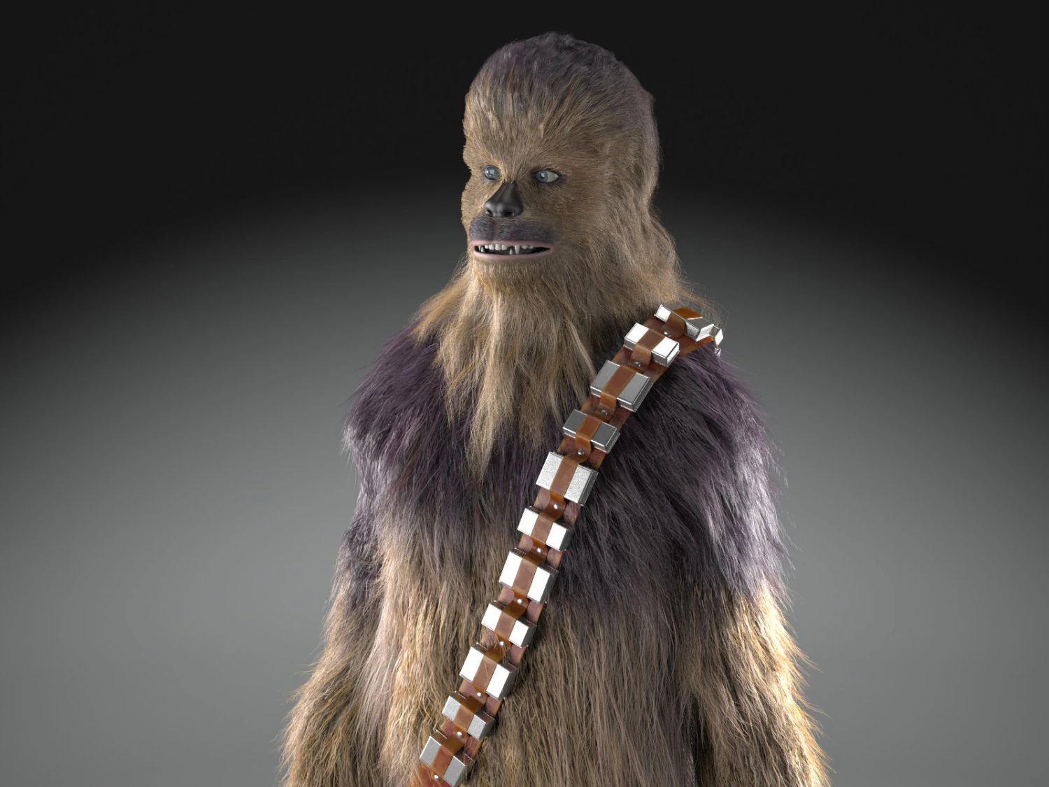 Star Wars Chewbacca 3dsmax 3D Model .c4d .max .obj .3ds .fbx .stl .blend