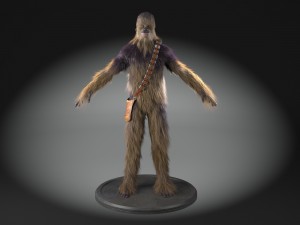 Star Wars Chewbacca 3dsmax Model 3D