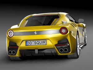 Ferrari f12TDF 2016 3D 模型